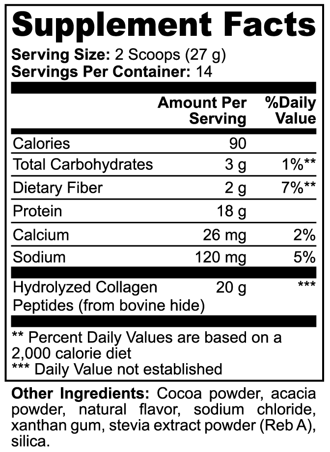 Grass-Fed Collagen Creamer Chocolate