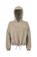 Cropped Oversize Hooded Sweatshirt