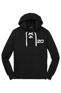 Lace Up Pullover Hooded Sweatshirt